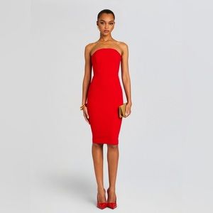 By Johnny Red Tube Midi Dress